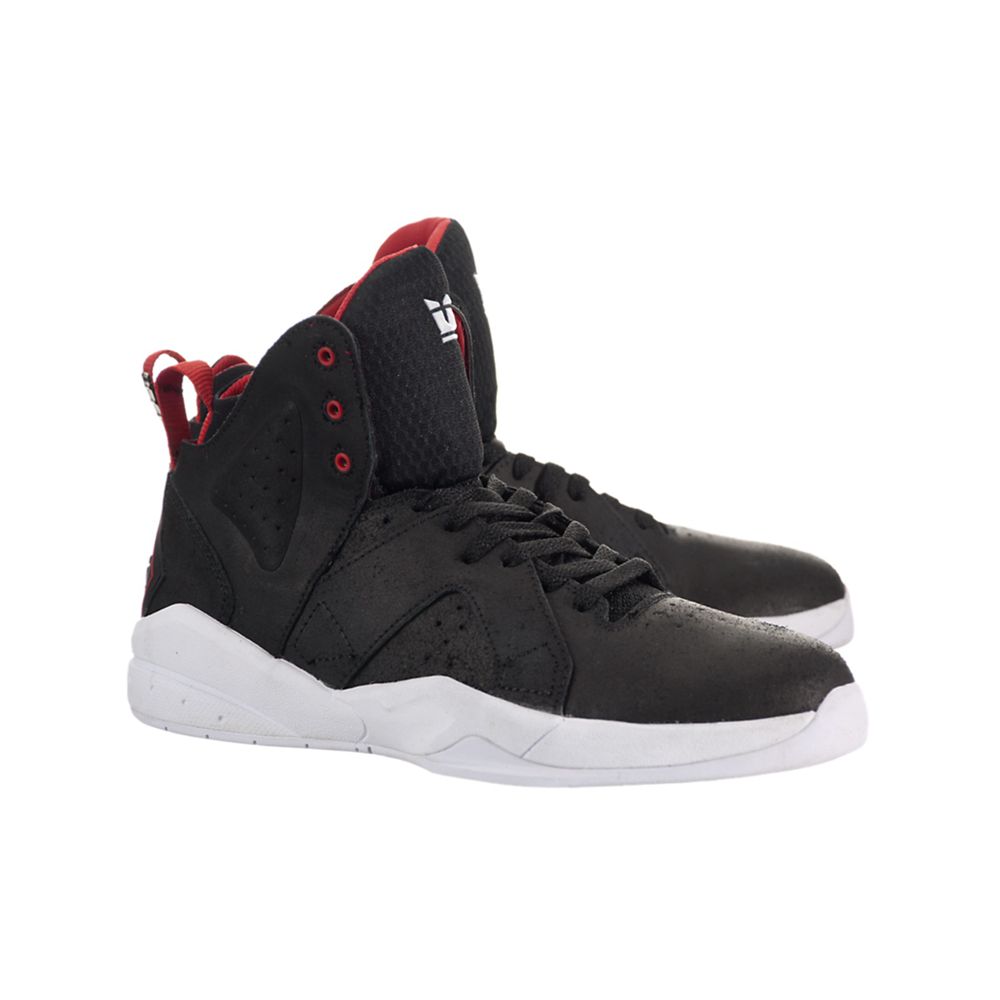 Chaussures de Skate Supra Magazine Noir Black/Red-White Homme | AQF-27585615